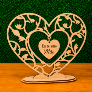 Coração decorativo - EU TE AMO MÃE